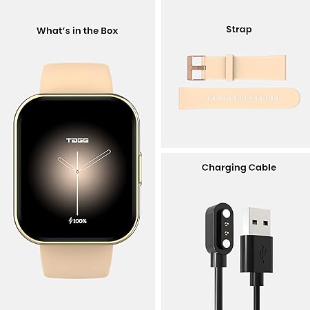 (Open Box) TAGG Verve Connect Max Smartwatch with 1.80" Biggest Display & Advanced Calling | Fast Charging | 320 * 385px Resolution | 100+ WatchFace | Qwik Connect | HR, SPO2, SOS, Games, Calculator & More