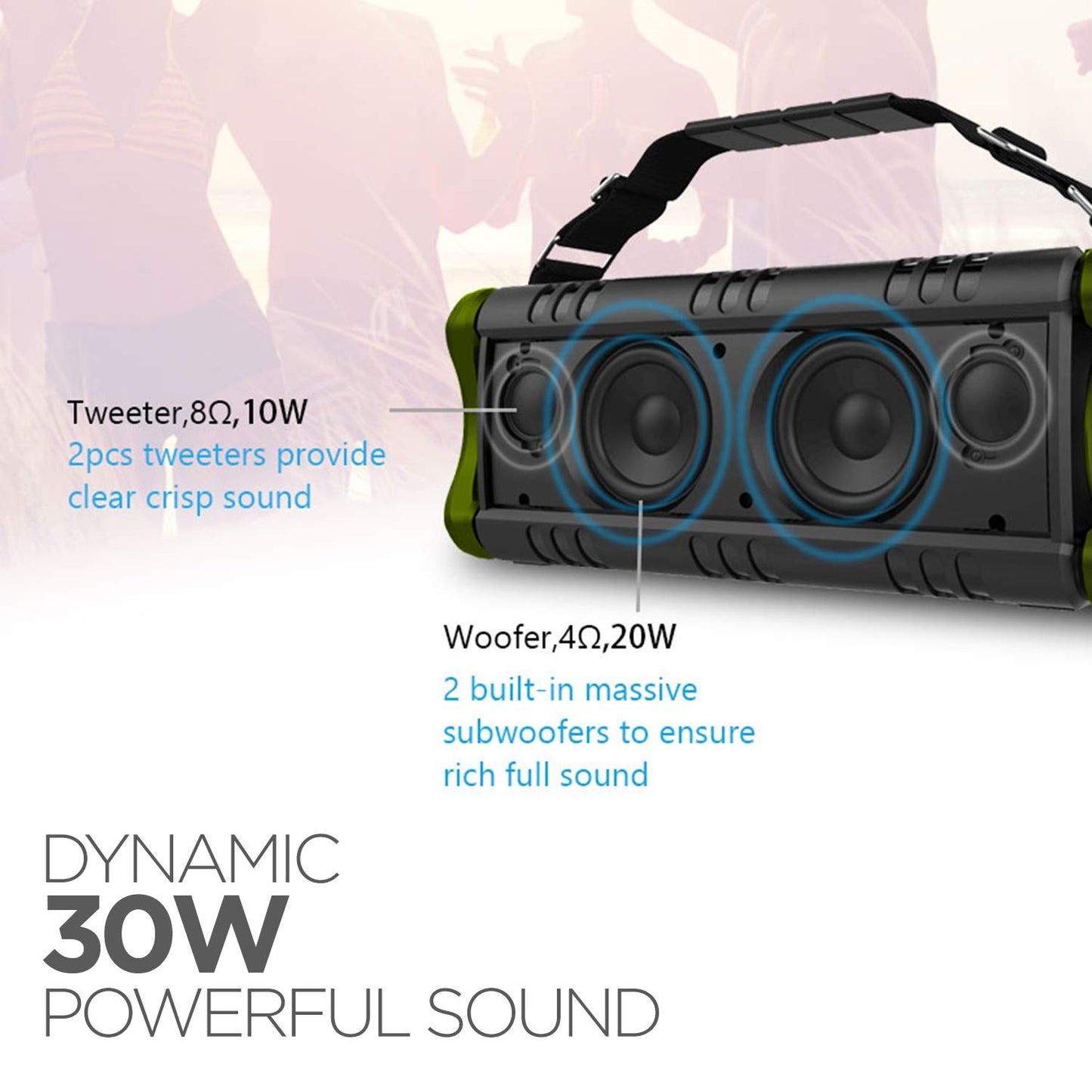 (Without Box) boAt Stone 1400 Bluetooth Outdoor Speaker