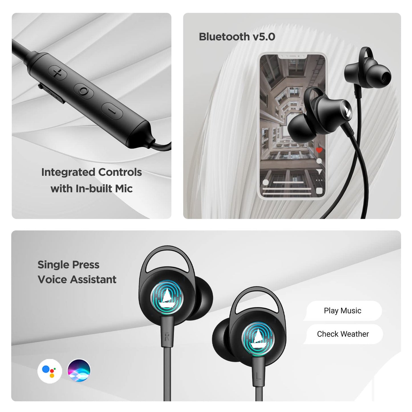 (Open box)boAt Rockerz 245v2 Bluetooth Wireless in Ear Earphones with Upto 8 Hours Playback, 12mm Drivers, IPX5, Magnetic Eartips, Integrated Controls and Lightweight Design with Mic (Navy Blue)