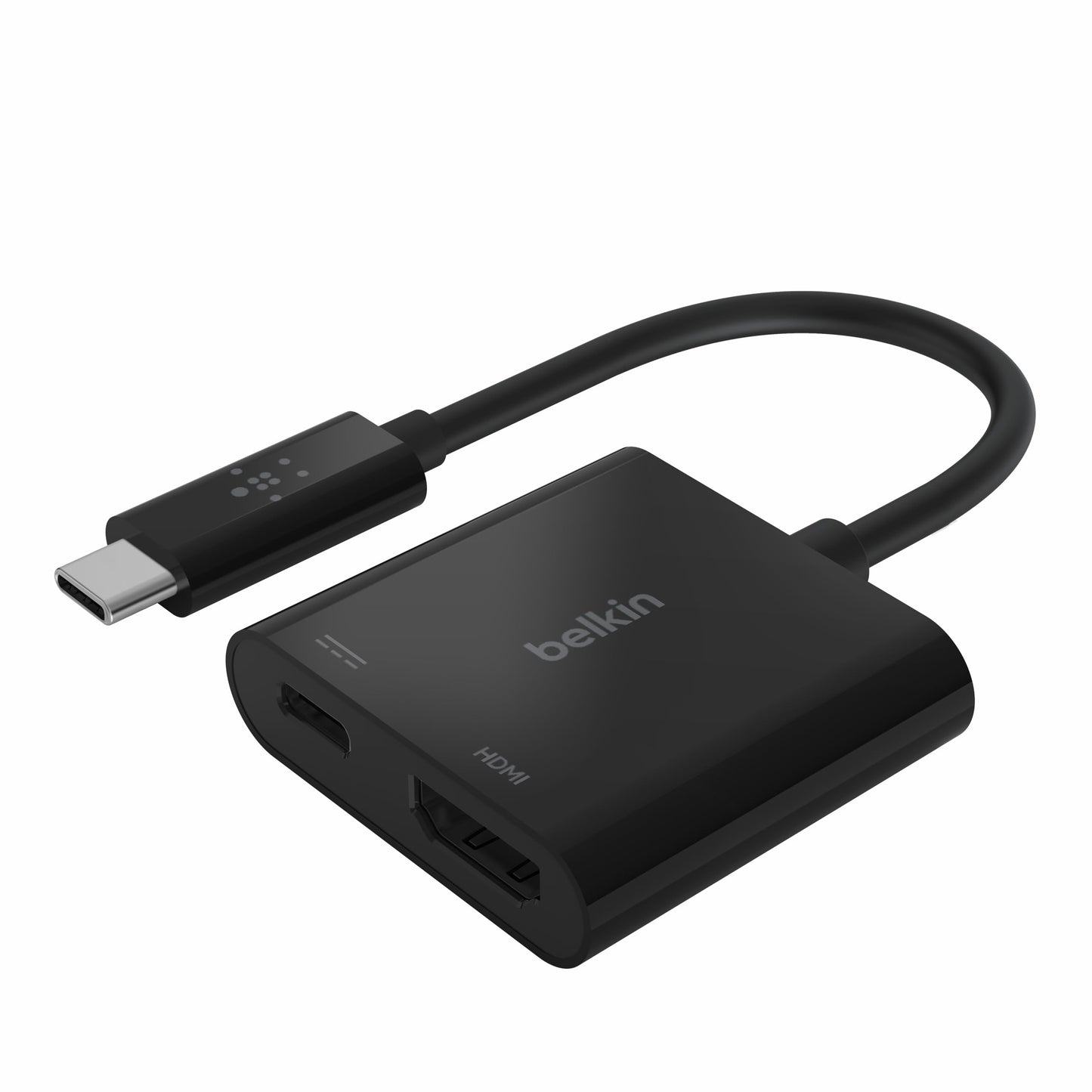 (Open Box) Belkin USB-C to VGA Adapter + Charge (Supports HD 1080p Video Resolution, 60W Pass-Through Power for Connected Devices) MacBook Pro VGA Adapter, Black