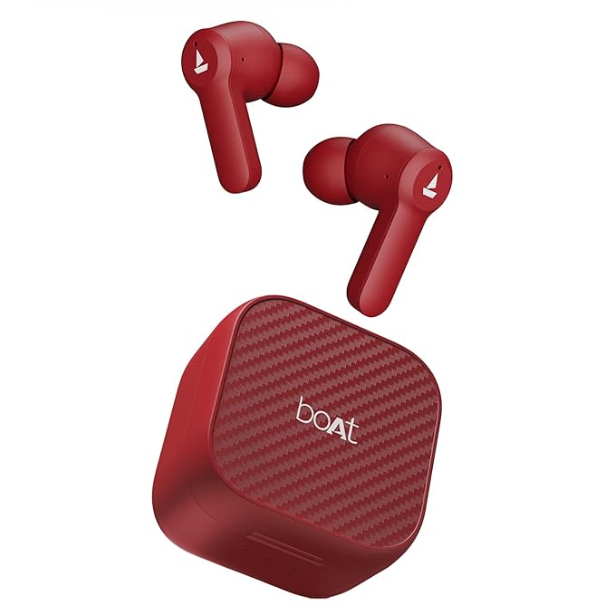 (Without Box) boAt Airdopes Fuel in Ear Headphones,Quad Mics,Enx Tech,Beast Mode,50H Playtime,ASAP Charge,Ipx4,Iwp,Touch Controls