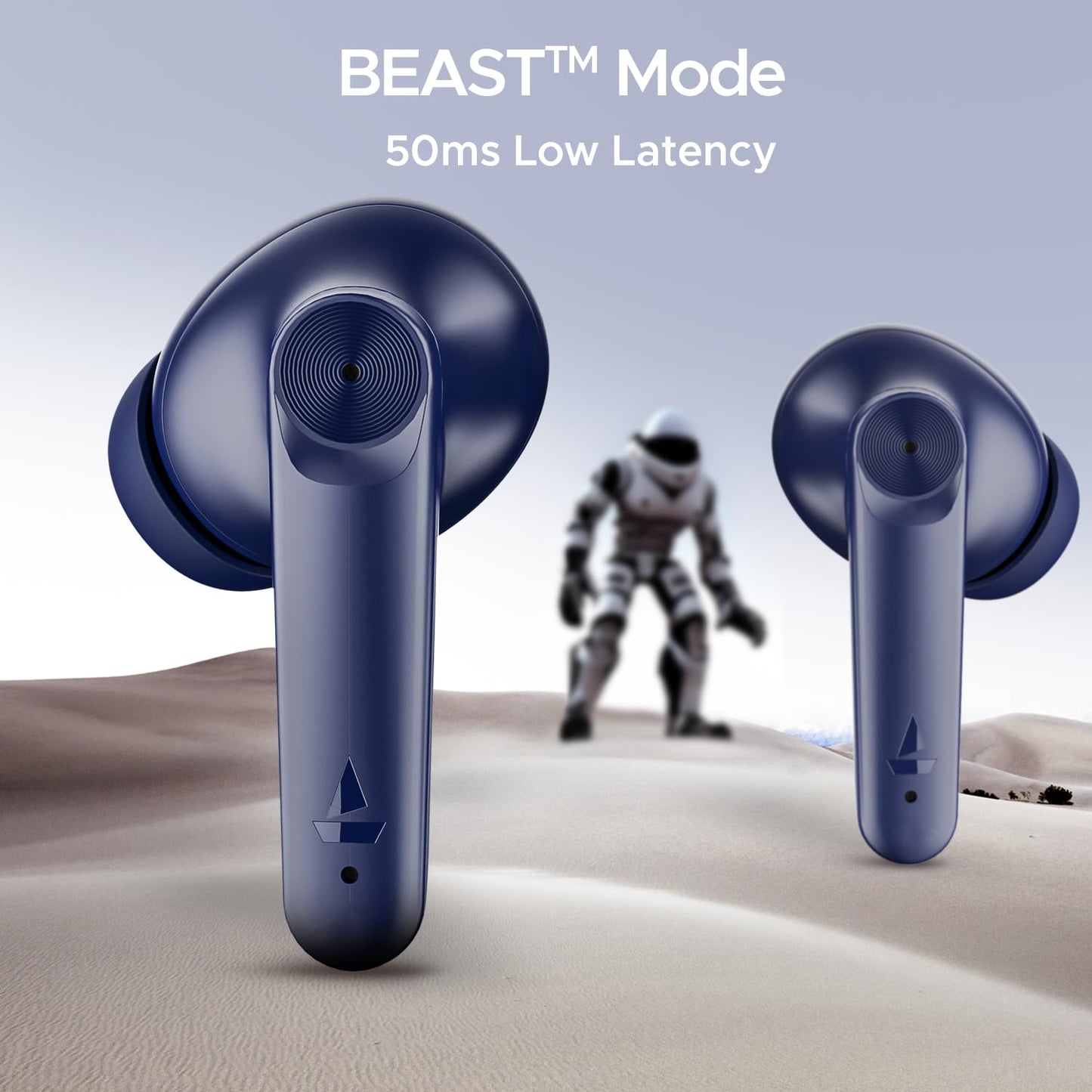 (Open Box)boAt Airdopes 207 Tws in Ear Earbuds with 50 Hrs Playtime, Quad Mics with Enx Tech, ASAP Charging, Iwp Tech, Beast Mode with 50 Ms Low Latency, Bluetooth V5.3, USB Type-C Port & Ipx5(Bold Blue)