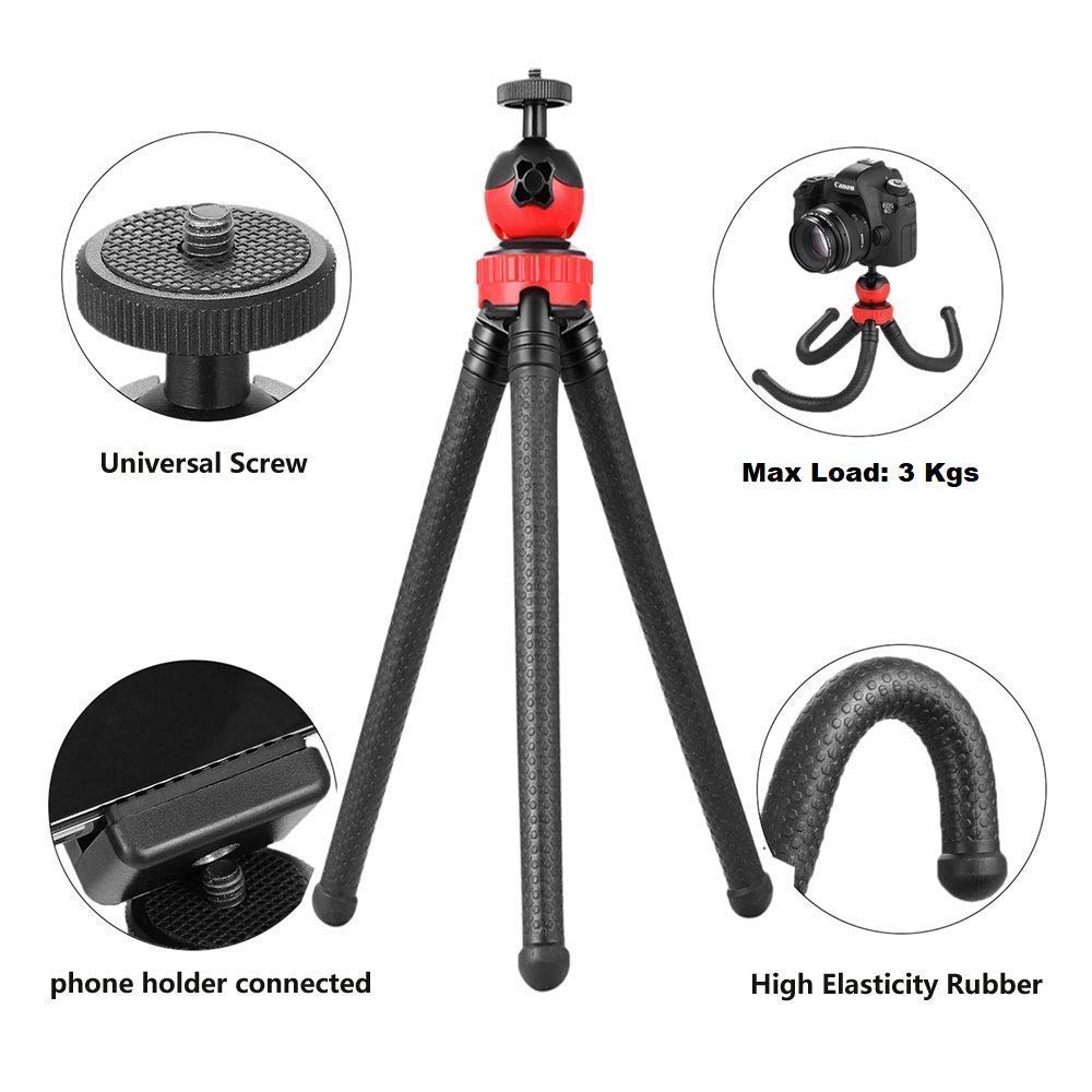 (Open Box) Adofys 70” Aluminium Camera Tripod with Travel Bag and Phone Holder |Operating Height: 70 inch | Maximum Load Capacity up to 5kg | Compatible with All Cameras, Cell Phones, Projector, Webcam