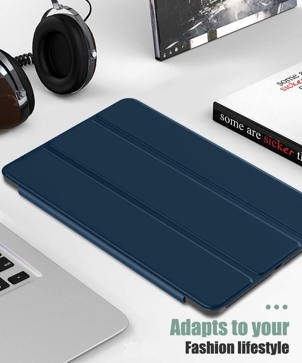 (Open Box)SwooK Case Compatible with Galaxy Tab S6 Lite 10.4 2020, Stand Cover with Translucent Frosted PC Back Shell Fit Samsung Galaxy Tab S6 Lite 10.4 2020 SM-P610/P615 (S6 lite 10.4 Inch, Aqua)