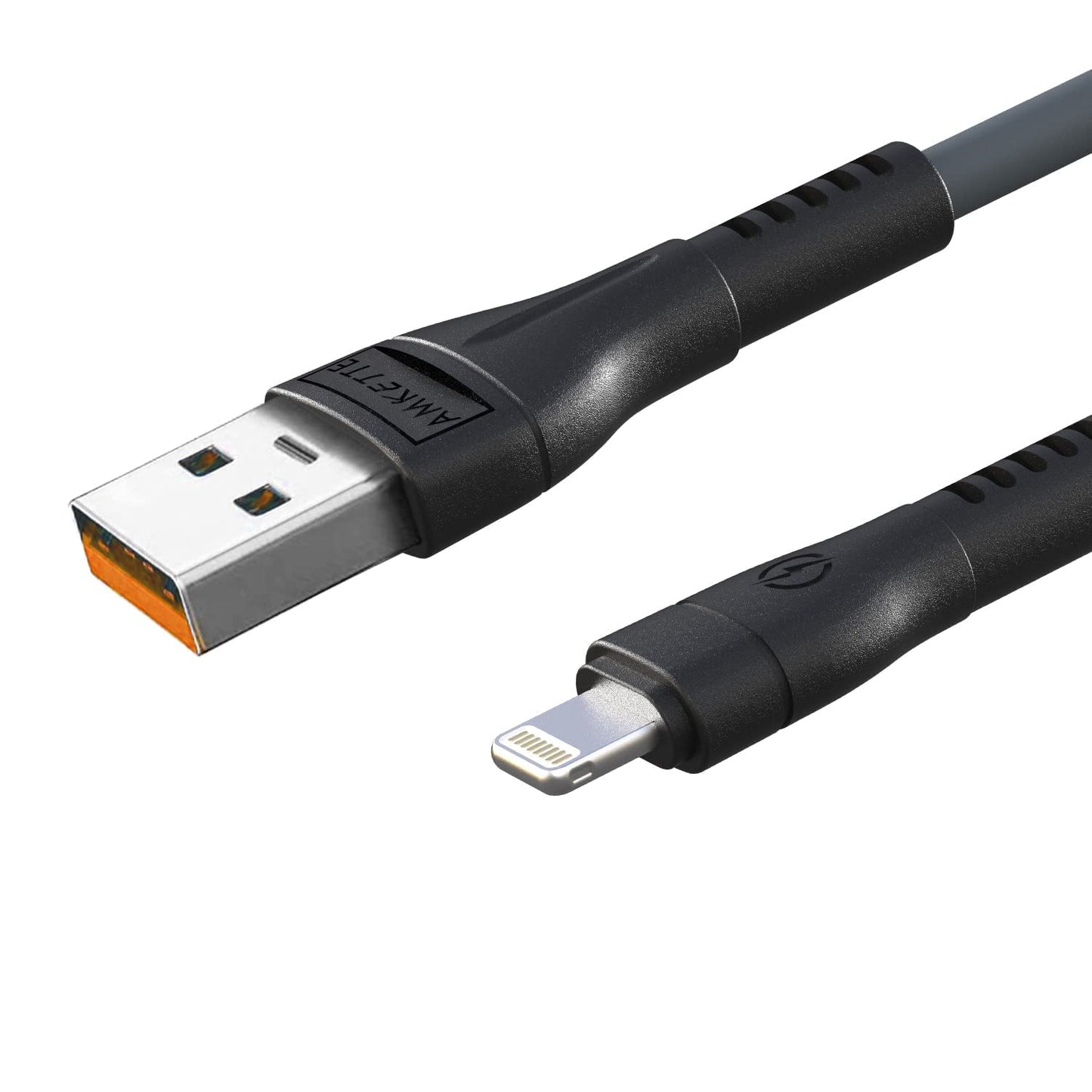 (Open Box) Amkette 30 Pin to USB Charging & Data Sync Cable for iPhone 3G/3GS/4/4s/iPad 1/2/3, iPod Nano 5th/6th Gen and iPod Touch 3rd/4th Gen -1.5m (Black)
