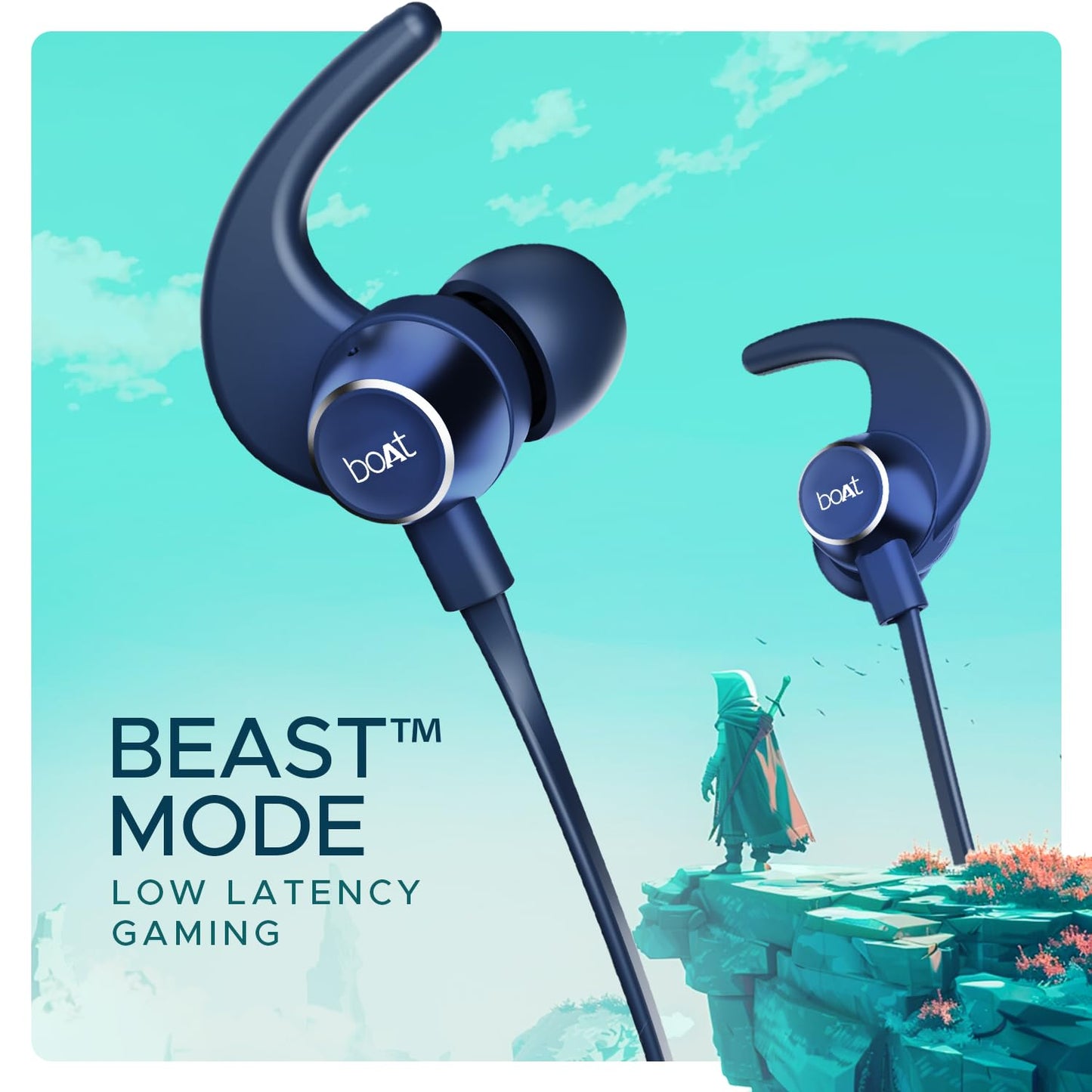 (Open Box)boAt Rockerz 255 Touch Neckband with Full Touch Controls,Spatial Audio,Up to 30H Playtime,ASAP Charge,Beast Mode,Enx Technology(Deep Blue),in-Ear,Bluetooth