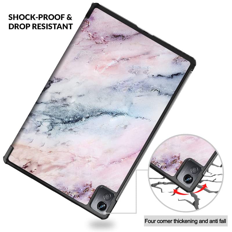 (OPEN BOX)Robustrion Trifold Flip Stand Case Cover for Realme Pad X 11 inch Tablet Cover - Black