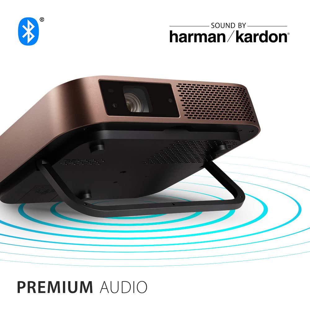 (Open Box) Viewsonic M1 Mini Portable Projector | Jbl Speaker | Hdmi | Auto Keystone |Built-in Battery |100" Projection Image 854 X 480 | 100 Lumen - White