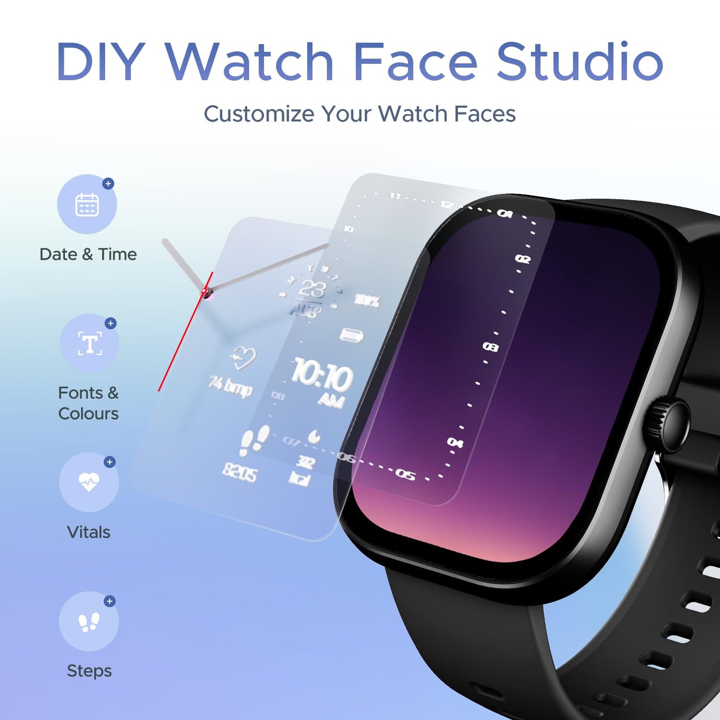 (Open Box) boAt Wave Sigma w/ 2.01" (5.1 cm) HD Display,Bluetooth Calling, Coins, DIY Watch Face Studio, 700+ Active Modes, HR&SpO2 Monitoring, Energy and Sleep Scores, Smart Watch for Men & Women(Active Black)