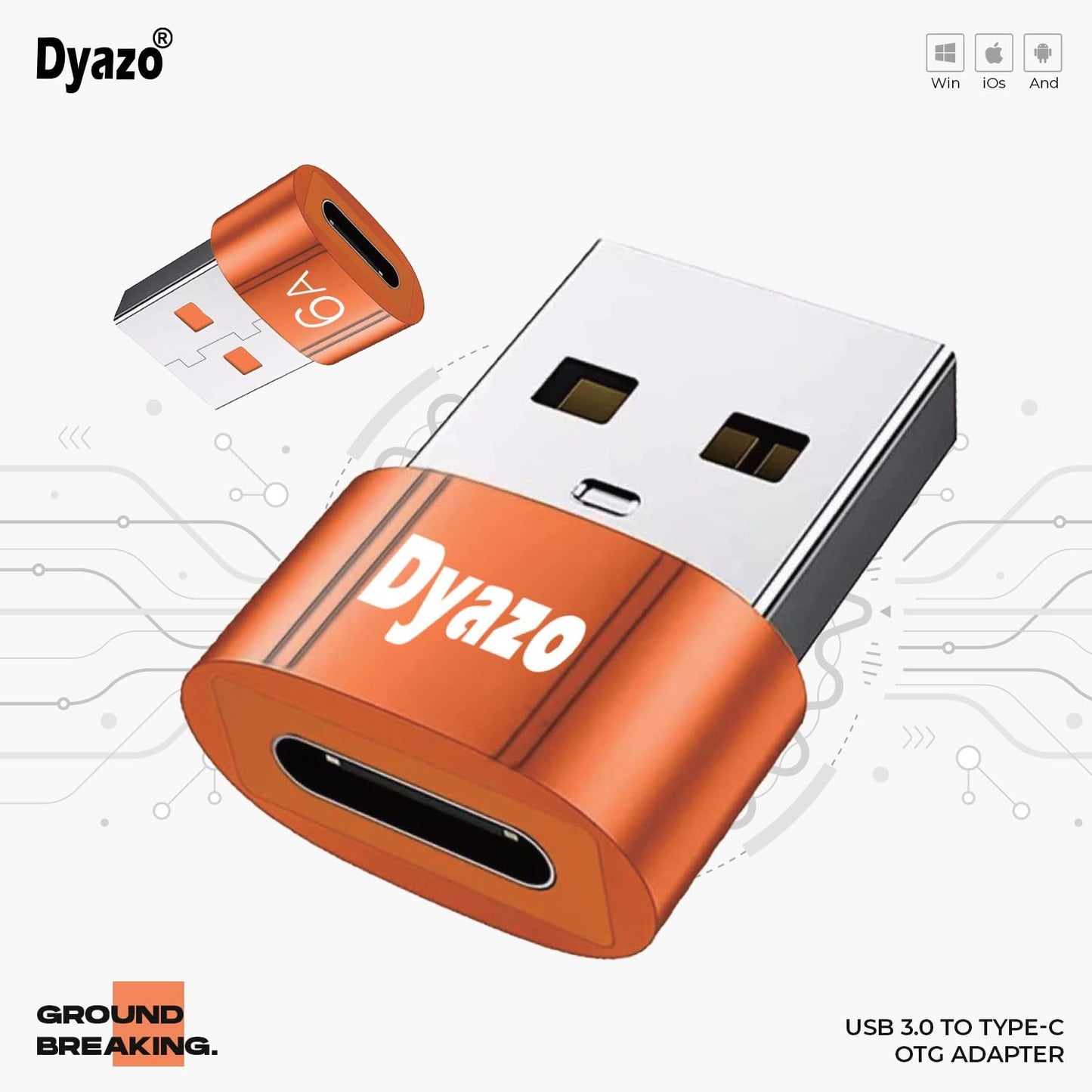 (Open Box) Dyazo Aluminium Portable High Speed Micro USB to USB A Female OTG Adapter/Converter Compatible with Samsung S6 Edje S7 Edge S4 LG G4, Mouse, Keyboard, Flash Drive All Micro O.T.G Enable Devices