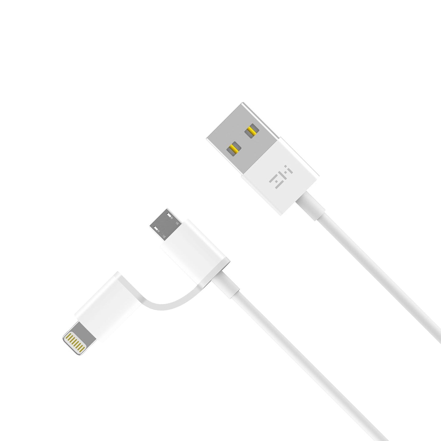 (Open Box) ZMI 2-in-1 Lightning and Micro-USB Combo Cable for iOS and Android, 3.3 ft/1 m, MFi Certified Charging and Data Sync for iPhone, iPad, iPod, and More
