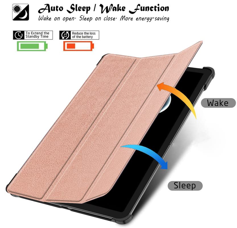 (OPEN BOX)Robustrion Trifold Flip Stand Case Cover for Realme Pad X 11 inch Tablet Cover - Black