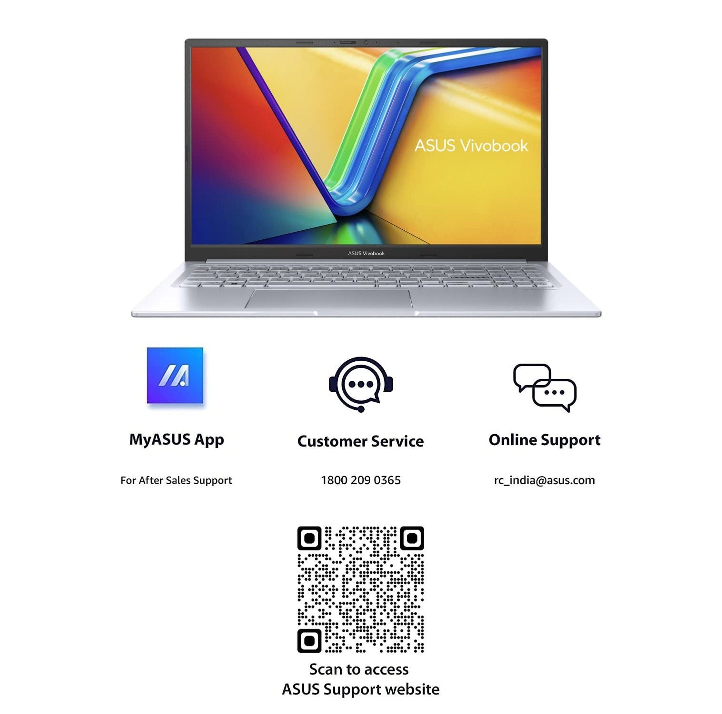 (Brand Refurbished)ASUS Vivobook 15X (2023), Intel Core i3-1315U 13th Gen, 15.6" (39.62 cms) FHD, Thin and Light Laptop (8GB/512GB SSD/Windows 11/Office 2021/Backlit KB/Silver/1.6 kg), K3504VAB-NJ322WS