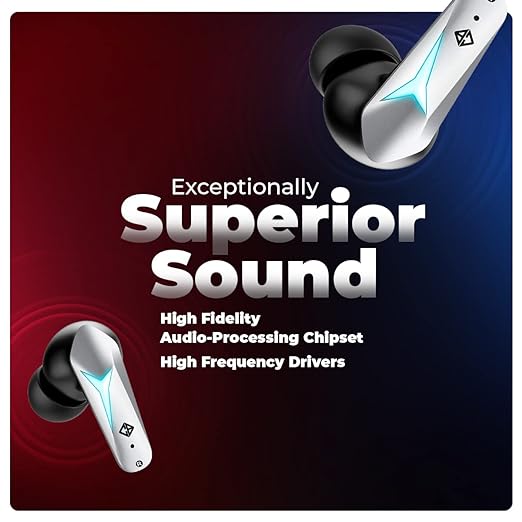 (Open Box) Cosmic Byte CosmoBuds X200 True Wireless Earbuds (TWS), BT 5.3, 38ms Latency GOD Mode™, Music Mode, 40Hrs, ENC, IPX5, Voice Assistant