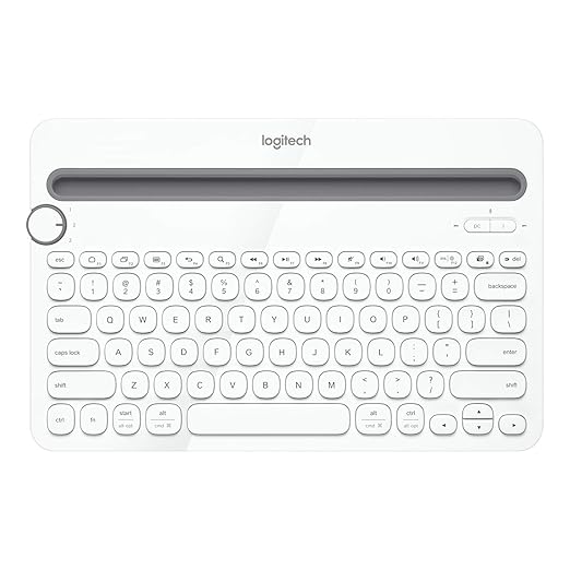(Open Box) Logitech K480 Wireless Multi-Device Keyboard For Windows, Macos, Ipados, Android Or Chrome Os, Bluetooth, Compact, Compatible With Pc, Mac, Laptop, Smartphone, Tablet