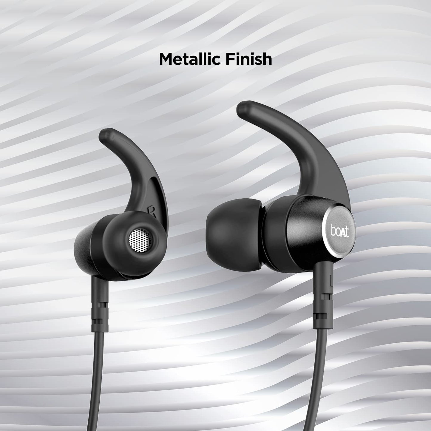 (Without Box)boAt Rockerz 330 in-Ear Bluetooth Neckband with Upto 30 Hours Playtime, ASAP Charge, Signature Sound, Dual Pairing & IPX5 with Mic (Active Black)