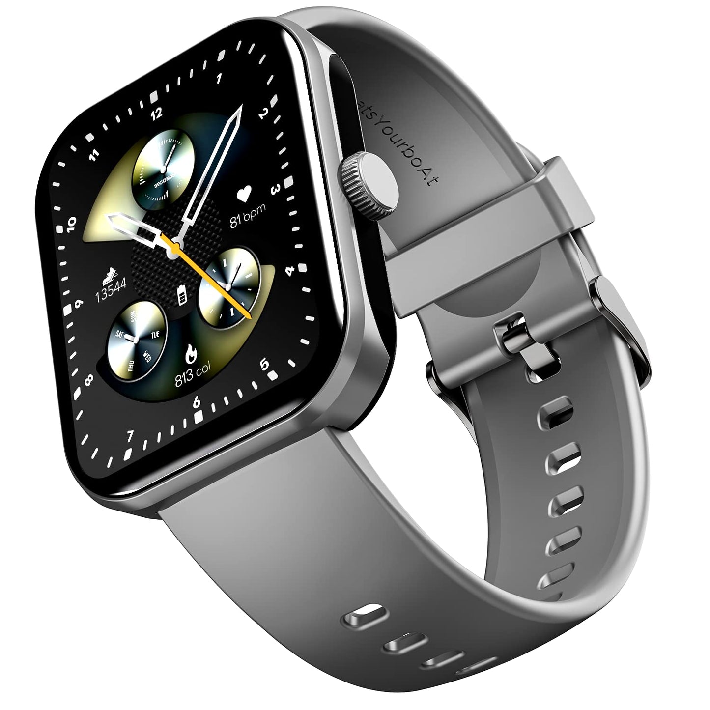 (Open Box) boAt Ultima Call Max Smart Watch w/ 2" Big HD Display, Advanced BT Calling, 100+ Sports Modes, 10 Days Battery Life, Multiple Watch Faces, IP68, HR & SpO2, Sedentary Alerts(Active Black)
