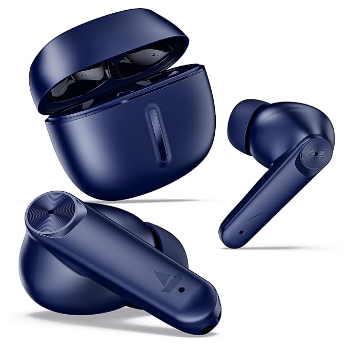 (Open Box) boAt Airdopes Max TWS Earbuds with 100 HRS Playtime, Quad Mics with ENx™ Tech, Beast™ Mode(50ms Low Latency), ASAP™ Charge, Bluetooth v5.3