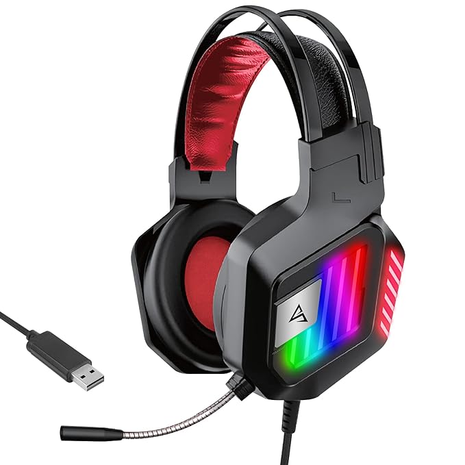 (Open Box) AirSound Alpha-1 Wired Over Ear Headphone with Mic