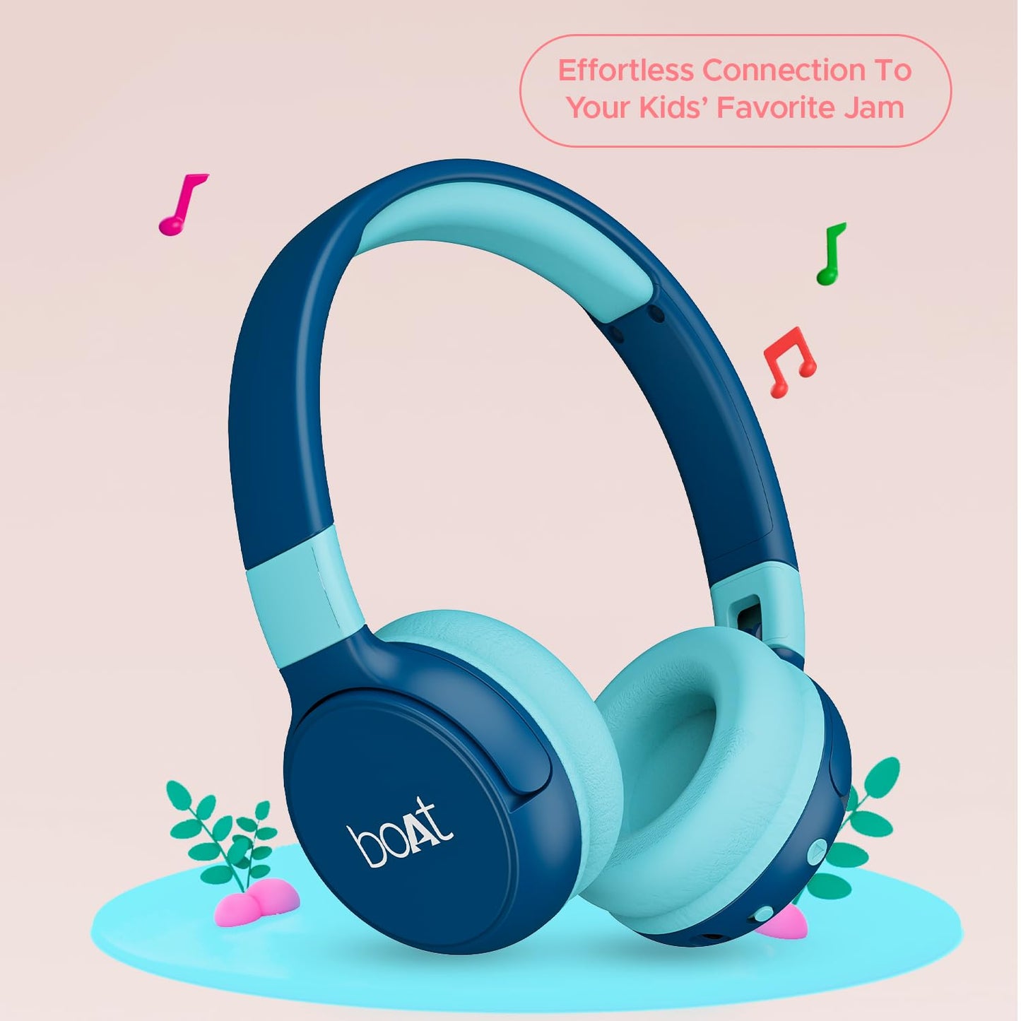 (Open Box) Rockid Rush Headphone, Aqua Aqua