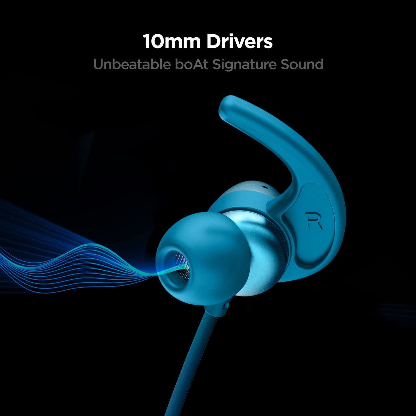 (Without Box)boAt Rockerz 330 in-Ear Bluetooth Neckband with Upto 30 Hours Playtime, ASAP Charge, Signature Sound, Dual Pairing & IPX5 with Mic (Active Black)