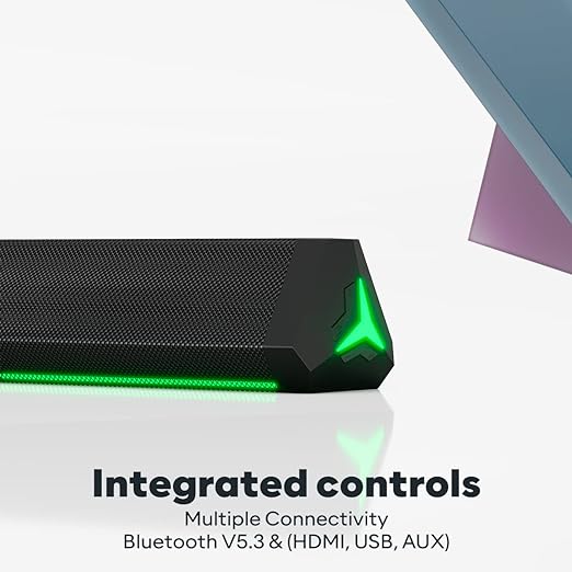 (Open Box) GOVO GOSURROUND 900 | 200W Soundbar | 2.1 Channel Home Theatre | Deep Bass from 6.5‰ Subwoofer | BT v5.3, HDMI, AUX, USB Connectivity | 4 EQ Modes | Sleek Remote & LED Lights+Display (Platinum Black)