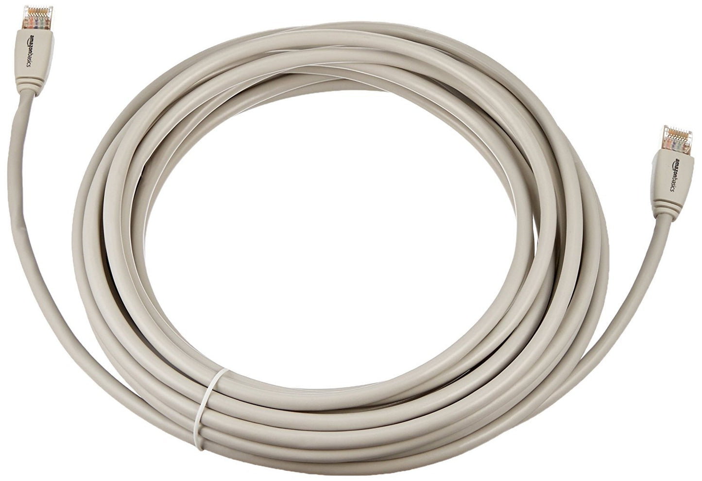 (Open Box) Amazon Basics HL-007289 RJ45 Cat7 Network Ethernet Patch/LAN Cable for Security Camera - 15 Feet (White)