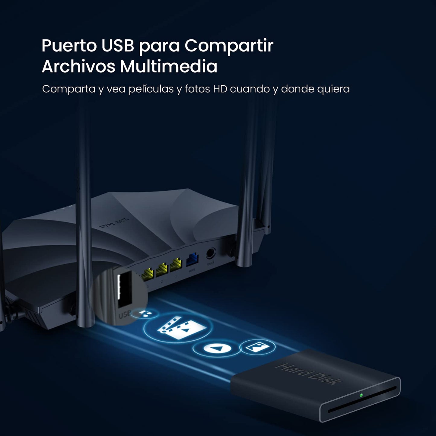(Open Box) Tenda AC21 2100Mbps Dual Band Gigabit Wireless Router, MU-MIMO, Easy Setup, Supports Guest Network, Parental Control, Client Filter, IPv6 (Black, Not a Modem)