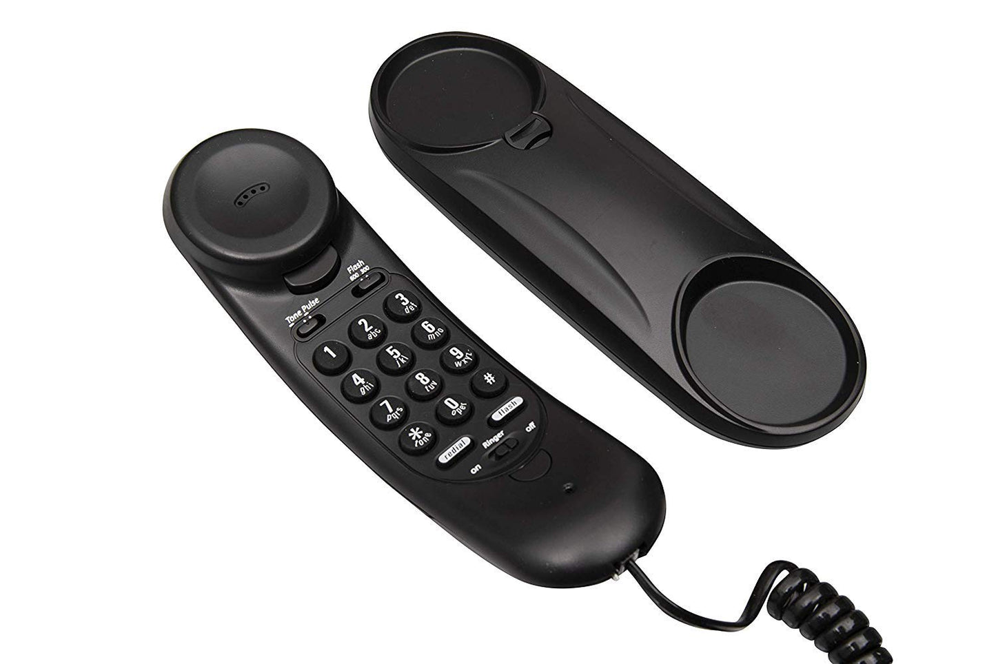 (Open Box) Beetel B11 Corded Landline Phone, Ringer Volume Control, LED for Ring Indication, Wall/Desk Mountable, Classic Design, Clear Call Quality, Mute/Pause/Flash/Redial Function (Made in India)(Black)(B11)