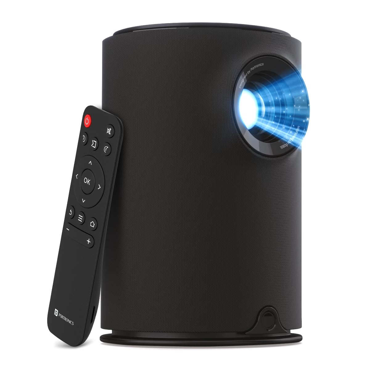 (Open Box) Portronics Beem 440 Smart LED Projector with 720p HD Resolution, Rotatable Design, Built-in Streaming Apps (Netflix, Prime Video, Hotstar), 2000 Lumens, Screen Mirroring, 3 Watts Speaker (White)