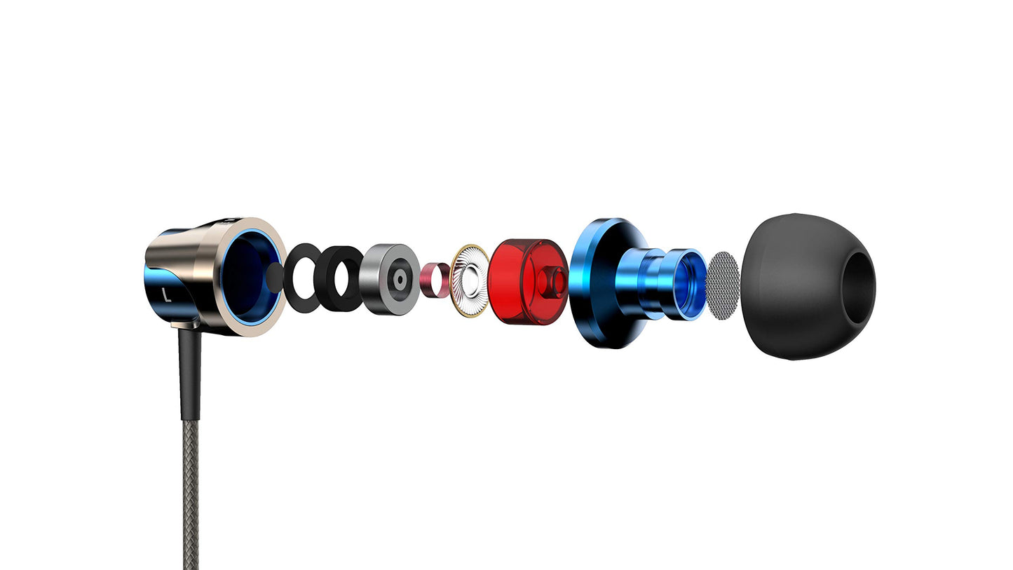 (Open Box) Evidson B4 Wired in Ear Headphone with Mic (Blue)