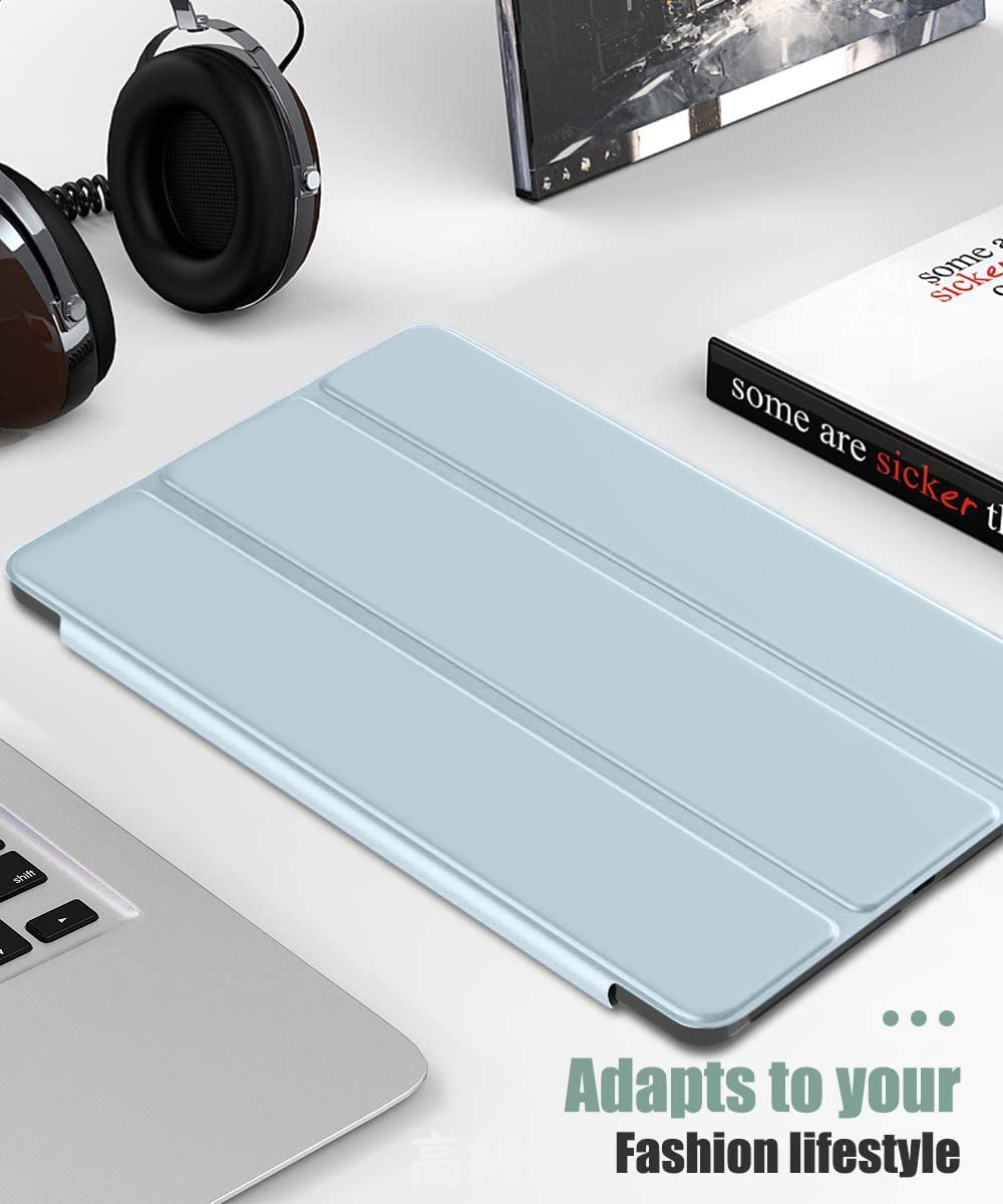 (Open Box)SwooK Case Compatible with Galaxy Tab S6 Lite 10.4 2020, Stand Cover with Translucent Frosted PC Back Shell Fit Samsung Galaxy Tab S6 Lite 10.4 2020 SM-P610/P615 (S6 lite 10.4 Inch, Aqua)
