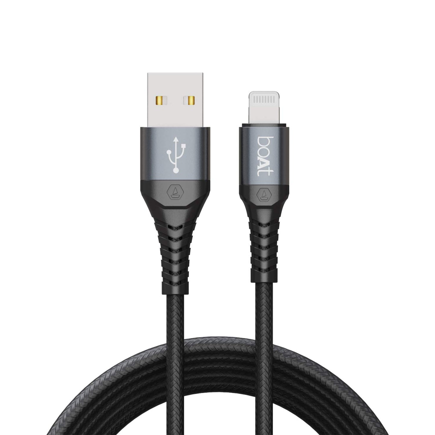 (Open box)boAt LTG 500 Apple MFI Certified for iPhone, iPad and iPod 2Mtr Data Cable(Metallic Silver)