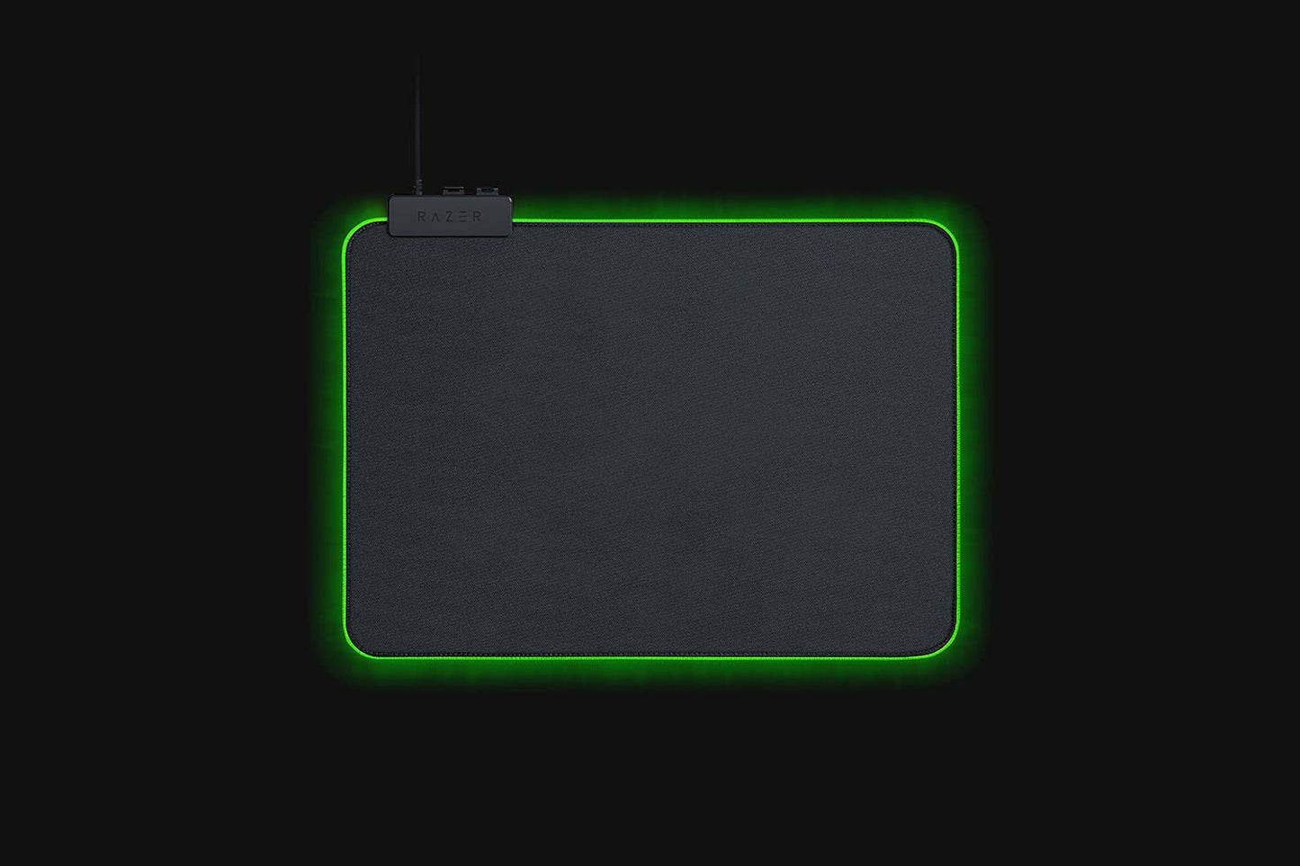(OPEN BOX)Razer Strider - L Multilayer Synthetic Leather, Foam Padding, Head Cushion, Height Adjustable, Black/Green (RZ02-03810200-R3M1)