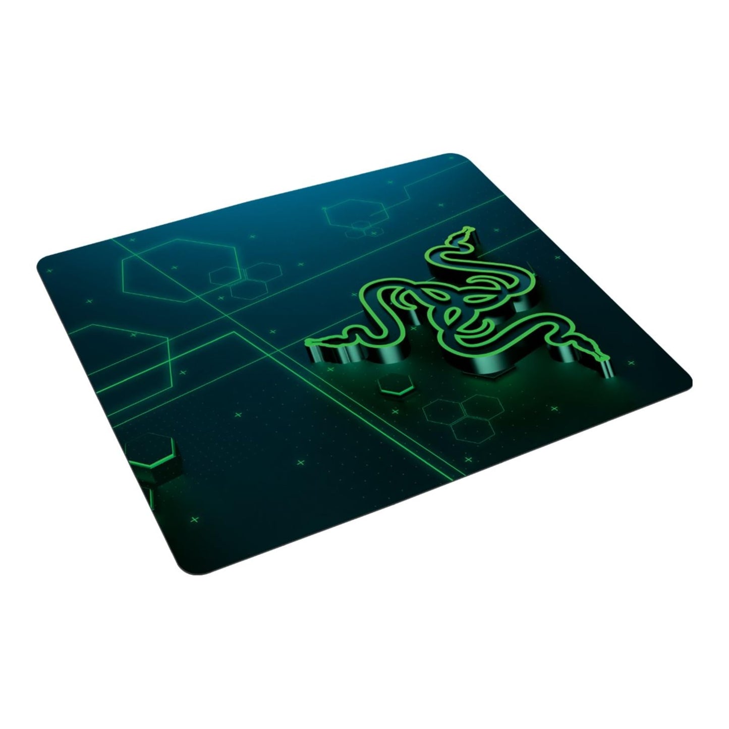 (OPEN BOX)Razer Strider - L Multilayer Synthetic Leather, Foam Padding, Head Cushion, Height Adjustable, Black/Green (RZ02-03810200-R3M1)