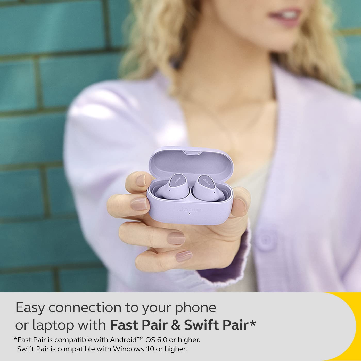 (Open Box)Jabra Elite 4 Wireless Earbuds, Active Noise Cancelling, Comfortable Bluetooth Earphones with Spotify Tap Playback, Google Fast Pair, Microsoft Swift Pair and Dual Pairing - Dark Grey
