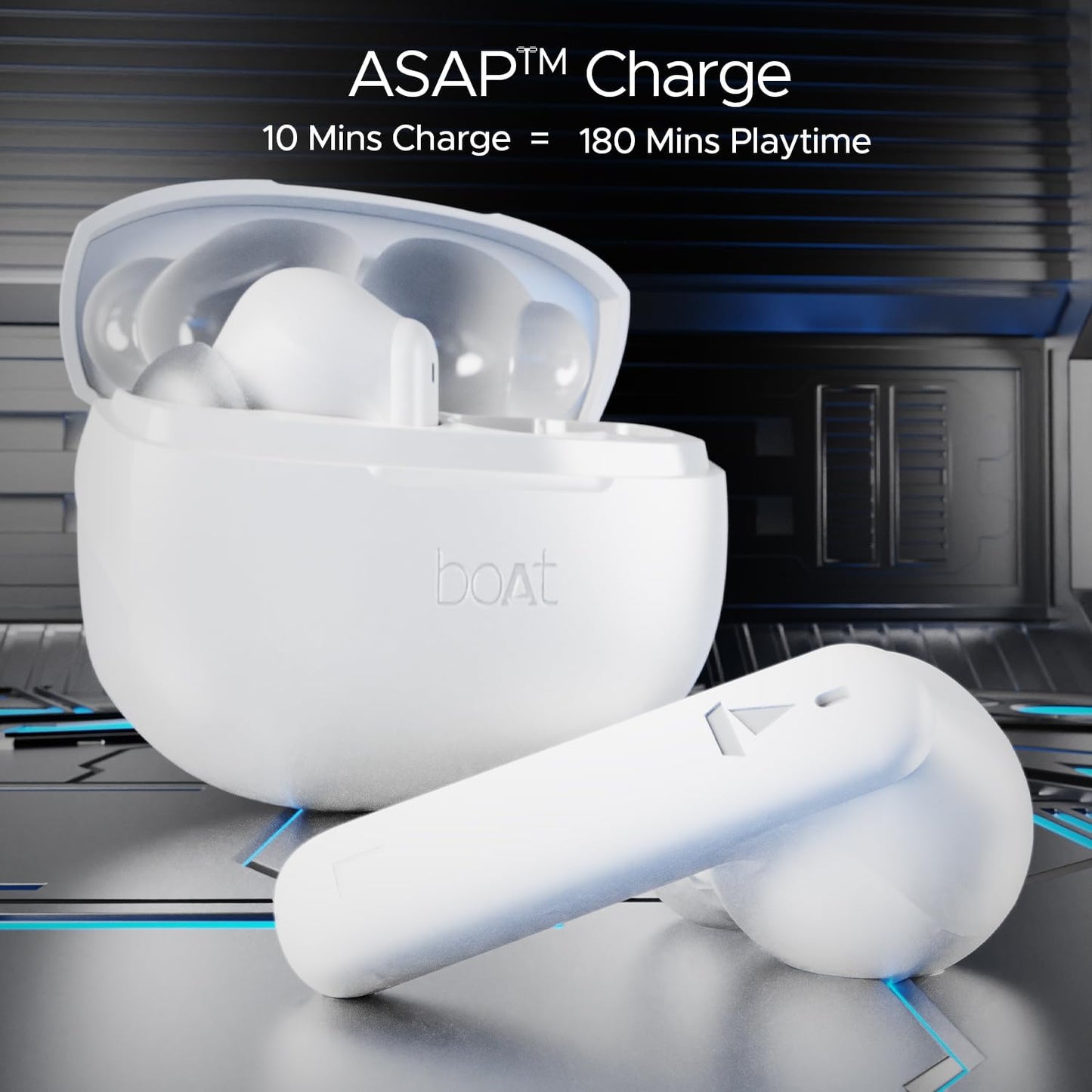 (Open Box)boAt Airdopes 170 TWS in Ear Earbuds with 50H Playtime, Quad Mics Enx Tech, Low Latency Mode, 13Mm Drivers, ASAP Charge, Ipx4, Iwp, Touch Controls & Bt V5.3