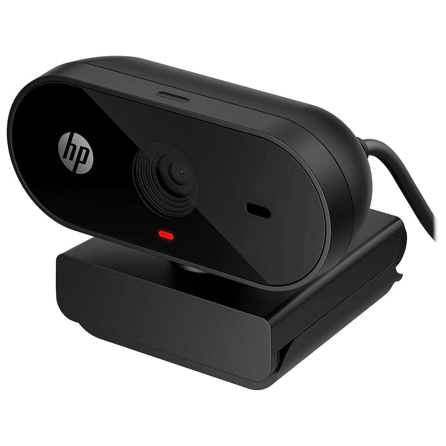 (Open Box)HP 320 FHD Webcam 1080 Full HD 30fps - Plug and Play Setup, Wide-Angle View for Video Calling on Skype, Zoom, Microsoft Teams and Other Apps/ 1 Year Warranty (53X26AA),Black