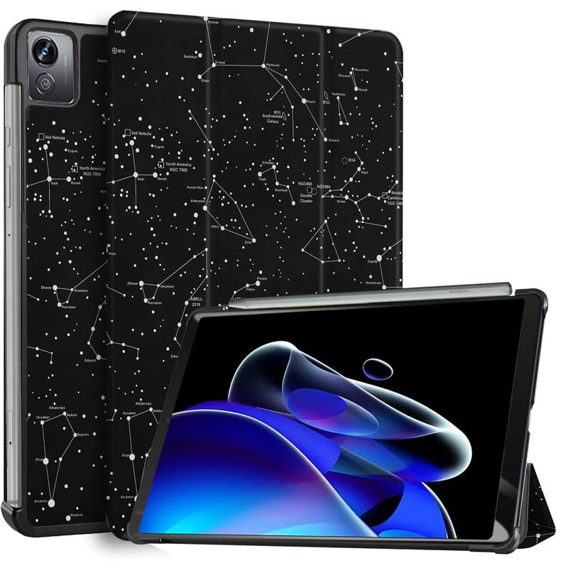 (OPEN BOX)Robustrion Trifold Flip Stand Case Cover for Realme Pad X 11 inch Tablet Cover - Black