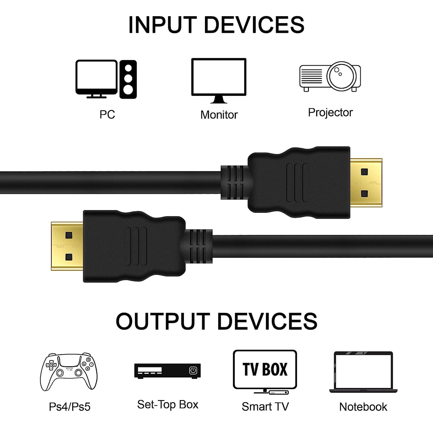 (Open Box)NISHTECH HDMI to VGA, High Speed 1080P HDMI to VGA Adapter (Male to Female) for Computer, Desktop, Laptop, PC, Monitor, Projector, HDTV, Chromebook, Raspberry Pi, Roku, Xbox and More - Black