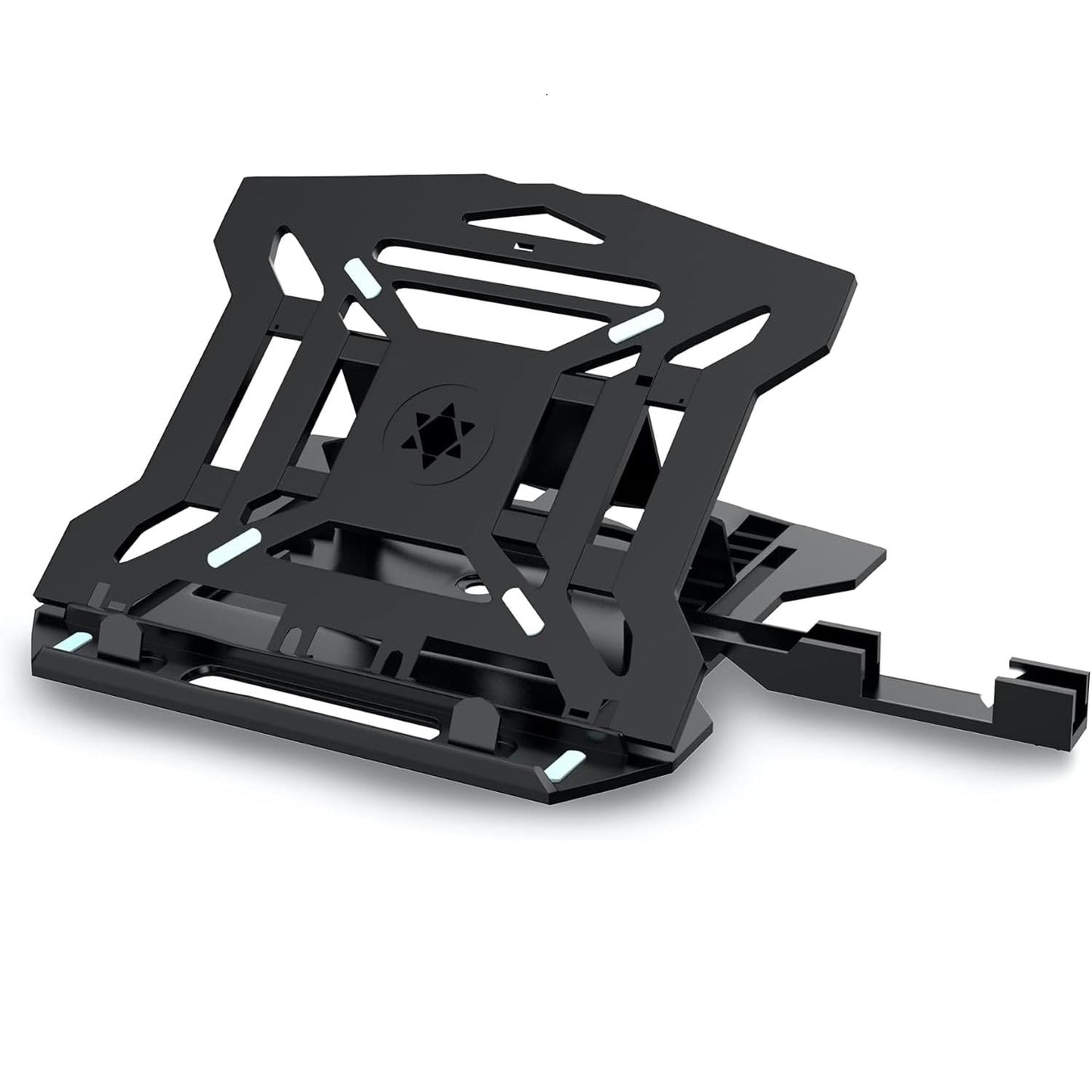 (Open Box) Dyazo Laptop Stand Riser | Ventilated | Portable | Foldable Compatible for MacBook Notebook 12 inches/30cm /13 inches /33cm/14.1 inches/35cm/15.6 inches/39.6cm Laptops