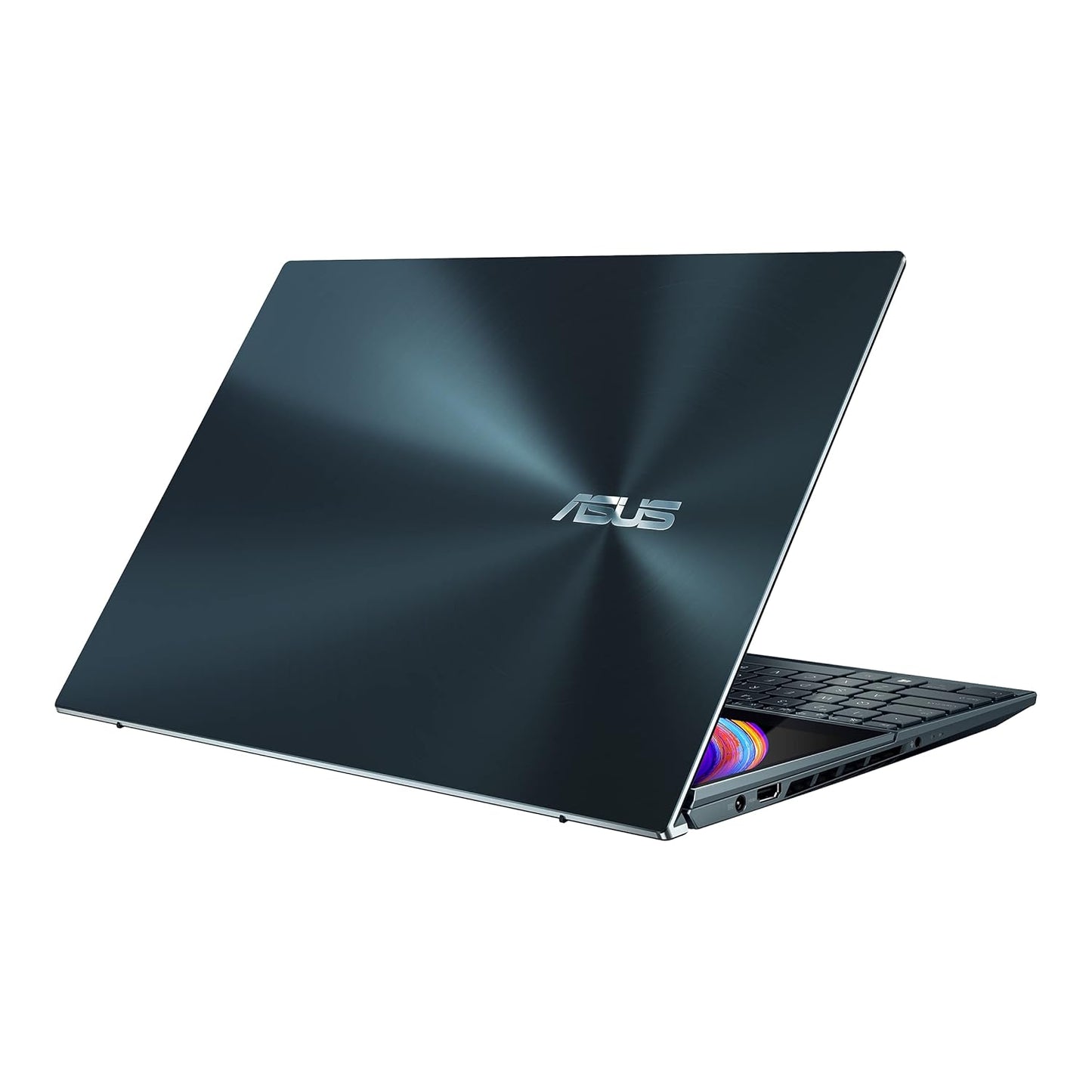 (Brand Refurbished) ASUS ZenBook Pro Duo 15 OLED (2021) UX582HM-H701WS, Core i7-11800H 11th Gen, 15.6" 4K Dual-Screen Touch Laptop /16GB/1TB SSD/nVidia RTX 3060-6GB/Windows 11/Celestial Blue//Soft Stand/Stylus/Palm Rest