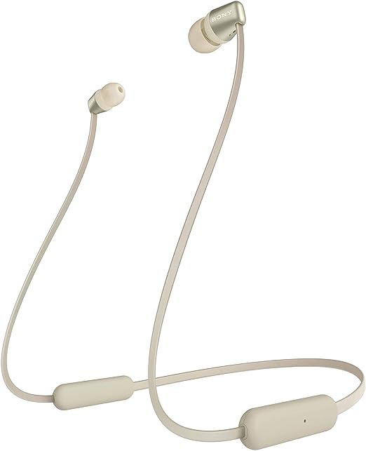 (Open Box) Sony WI-C310 Wireless Headphones with 15 Hrs Battery Life, Quick Charge, Magnetic Earbuds for Tangle Free Carrying, BT ver 5.0,Work from Home, in-Ear Bluetooth Headset with mic for Phone Calls