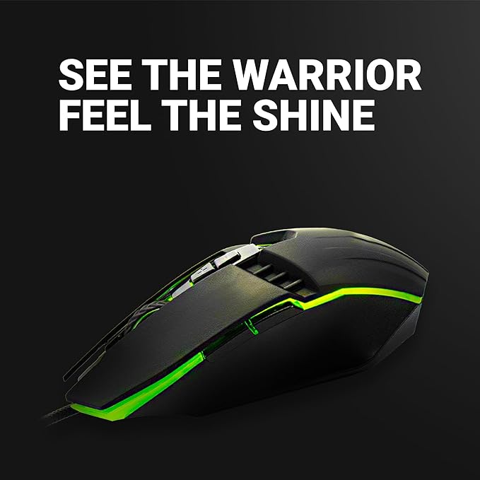 (Open Box) Ant Esports KM500W Gaming Backlit Keyboard and Mouse Combo, LED Wired Gaming Keyboard, Ergonomic & Wrist Rest Keyboard, Programmable Gaming Mouse for PC/Laptop/Mac- World of Warships Edition