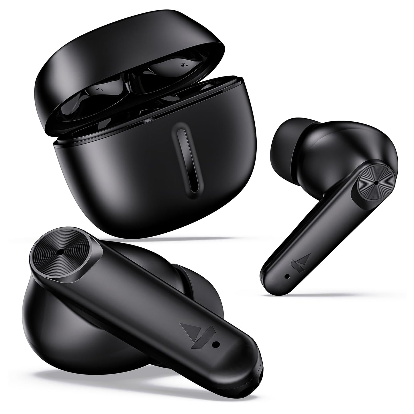 (Open Box) boAt Airdopes Max TWS Earbuds with 100 HRS Playtime, Quad Mics with ENx™ Tech, Beast™ Mode(50ms Low Latency), ASAP™ Charge, Bluetooth v5.3