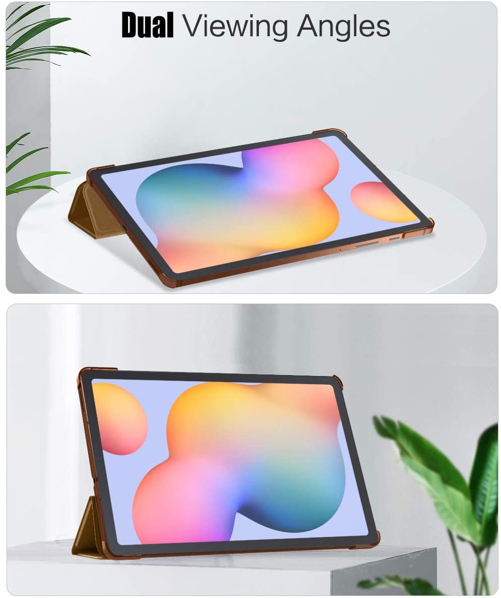 (Open Box)SwooK Case Compatible with Galaxy Tab S6 Lite 10.4 2020, Stand Cover with Translucent Frosted PC Back Shell Fit Samsung Galaxy Tab S6 Lite 10.4 2020 SM-P610/P615 (S6 lite 10.4 Inch, Aqua)