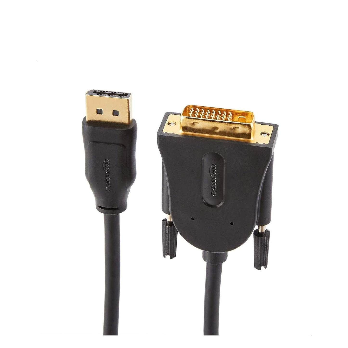 (Open Box) AmazonBasics DisplayPort to DVI Cable for Personal Computer - 10 Feet (Black)