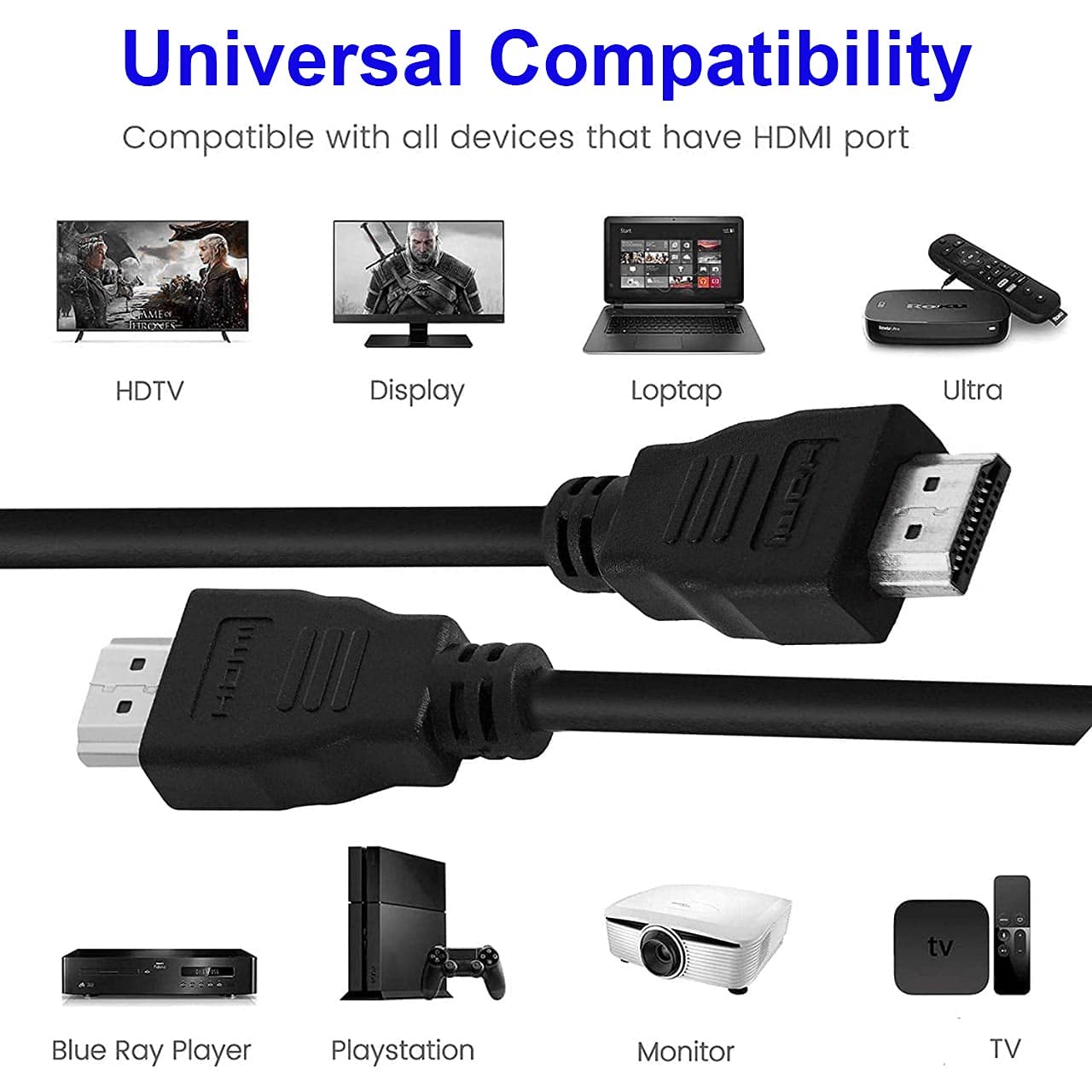(Open Box)NISHTECH HDMI to VGA, High Speed 1080P HDMI to VGA Adapter (Male to Female) for Computer, Desktop, Laptop, PC, Monitor, Projector, HDTV, Chromebook, Raspberry Pi, Roku, Xbox and More - Black