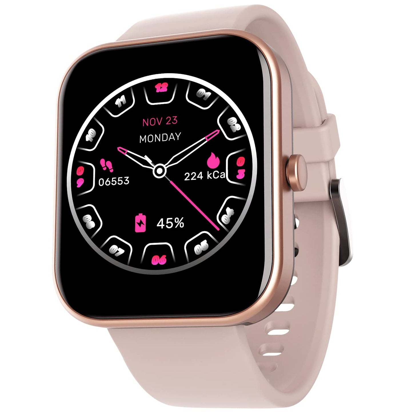 (Without Box)boAt Wave Electra Smart Watch w/ 1.81" (4.5 cm) HD Display, Smart Calling w/Ultra-Seamless BT Calling Chip,20 Built-in Watch Faces,100 + Sports Modes,Menu Personalization,in-Built Games(Deep Blue)