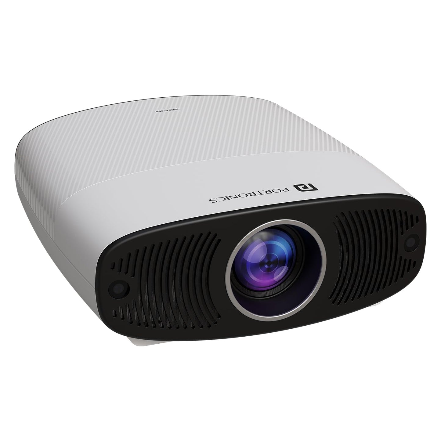 (Open Box) Portronics Beem 440 Smart LED Projector with 720p HD Resolution, Rotatable Design, Built-in Streaming Apps (Netflix, Prime Video, Hotstar), 2000 Lumens, Screen Mirroring, 3 Watts Speaker (White)